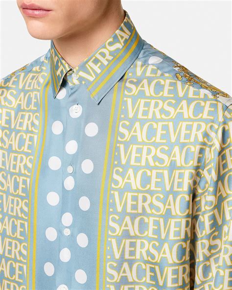 versace print shirts cheap|versace formal shirts.